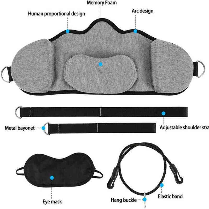 アクセサリーは、無料のアイマスクネックハンモック0908で痛みの緩和緩和を減らすために、トラクションマッサージャーのセルビカレスを表します