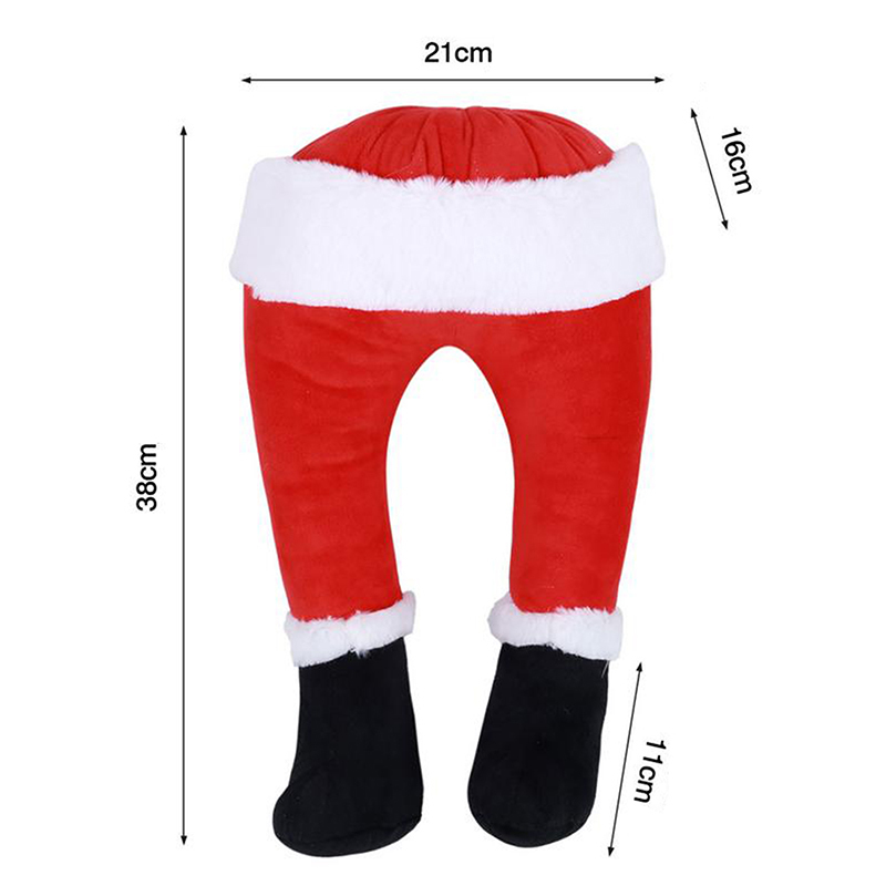 Decorazioni natalizie Altre forniture feste di eventi Gambe di Babbo Natale Decorazione dell'albero di Natale Decorazioni porte in peluche Gamba di elfo di Babbo Natale Decorazioni natalizie la casa 220908