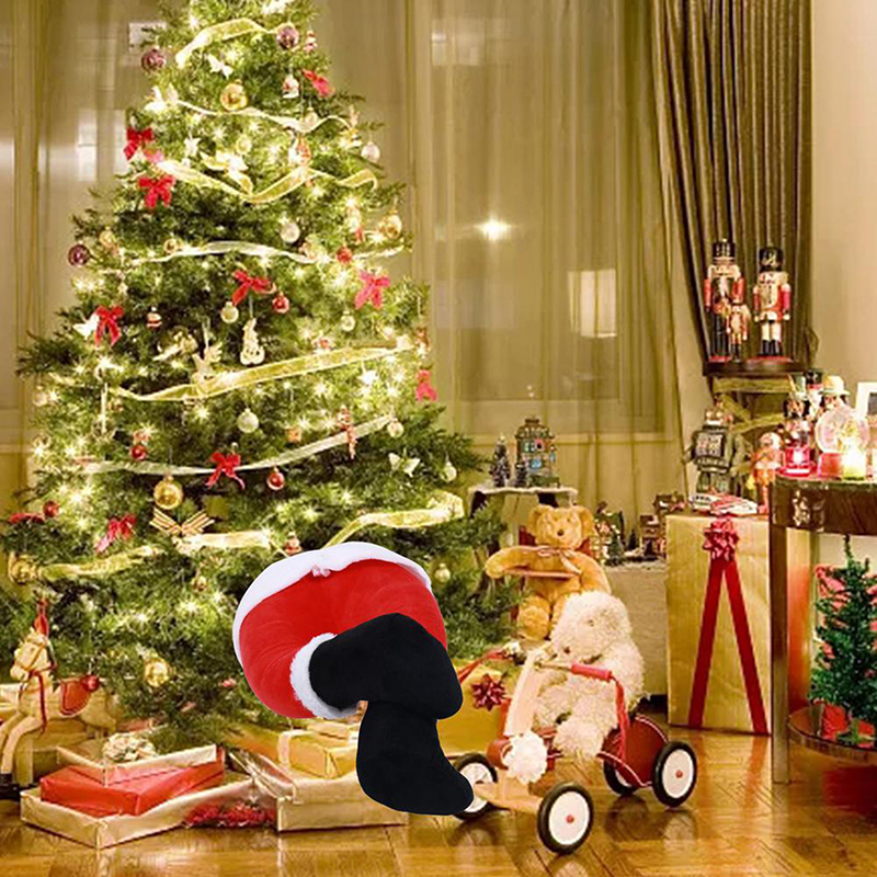 크리스마스 장식 기타 이벤트 파티 용품 산타 클로스 다리 크리스마스 트리 장식 플러시 도어 장식 산타 클로스 엘프 다리 레그 크리스마스 장식 홈 220908