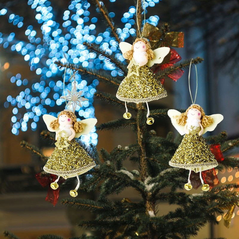 Diğer Etkinlik Partisi Malzemeleri Bubble Girl sevimli payetler etek masal rüzgar kalp melek doğum günü hediyesi dekorasyon Noel ağacı süs bebekleri #50g 220908