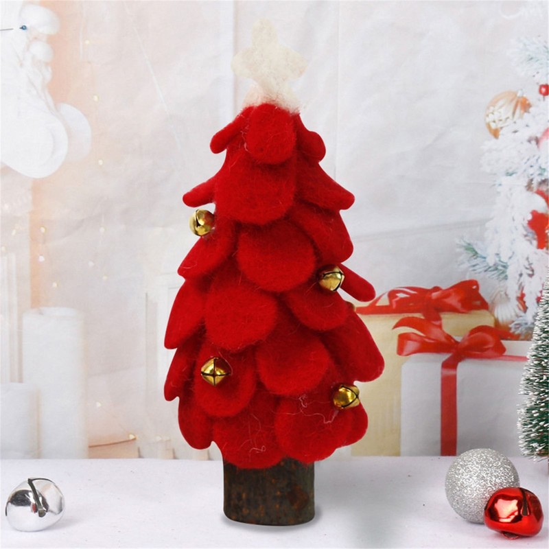 Christmas Decorations Diy Felt Tree Snowman With Ornaments Fake Kids Toys Party Decoration Year #t2p 220908