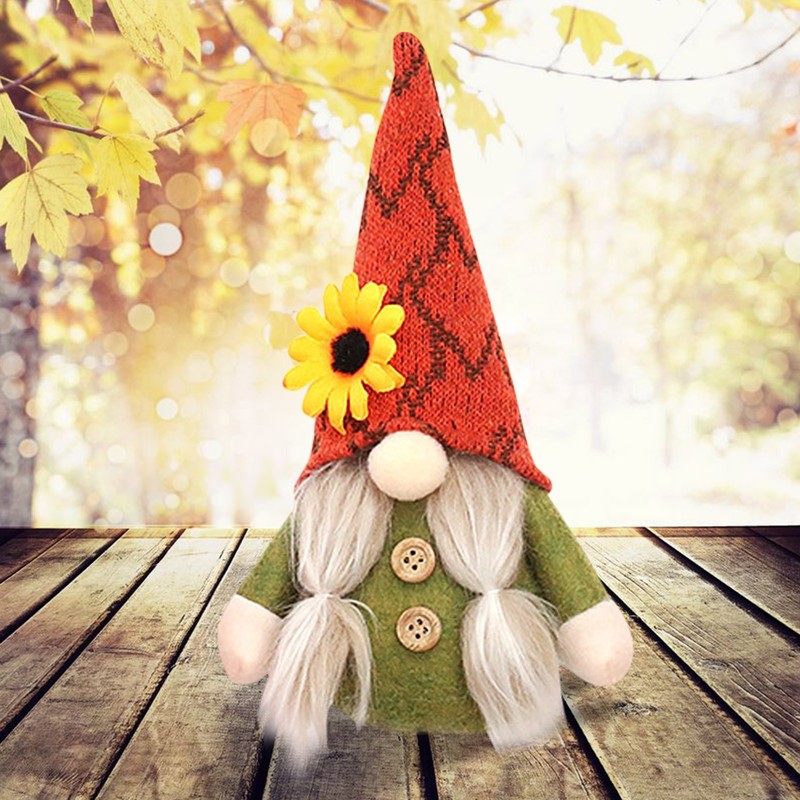 Party Decoration Gnomes Thanksgiving Gifts Faceless Doll Dwarf Sverige Autumn Handmade Family #50G 220908
