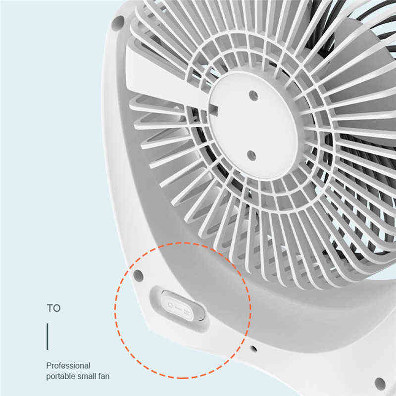 Elektrische Ventilatoren Mini-USB-Tischventilator Bessere Kühlung Perfekter starker Luftstrom Flüsterleiser tragbarer Ventilator für Desktop-Bürotisch 3 Geschwindigkeiten 6,0-Fuß-Kabel T220907