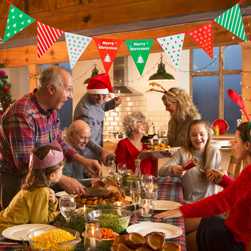 Autres fournitures de fête d'événement Jouet de Noël Joyeux Bannière Tentures murales Ornements Pendentif Décoration pour la maison Navidad Ha 220908