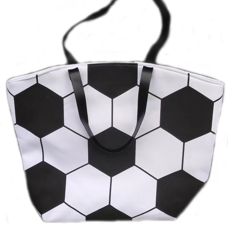 Bolsas de beisebol 18 -estilo Bolsas de tela de tela Bolsa de futebol de softbol Bolsa de ombro de ombro de basquete Prind Cotton Sports Tote Soccer Bolsa