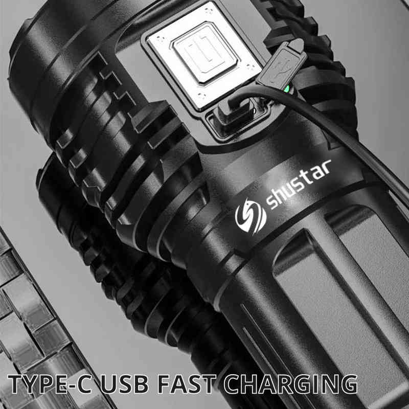 8LED Super Super Bright Flight Flashlight LED المصباح المصباح القابل لإعادة شحنها 4 أوضاع في الهواء الطلق مغامرة 3 في 1 مصباح يدوي J220713