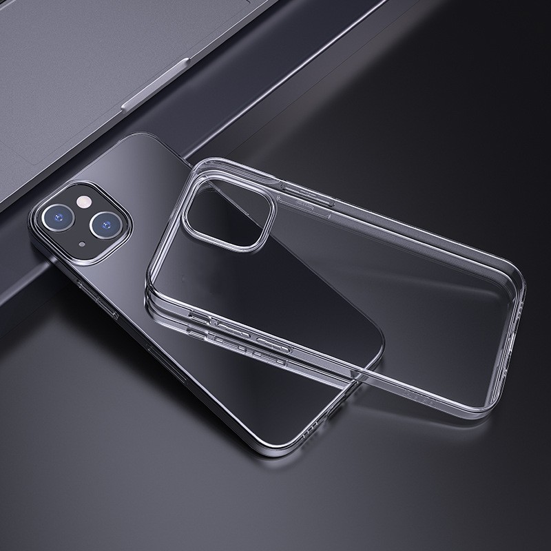 Cas de téléphone de conception de mode étuis transparents en TPU pour iPhone 14 Pro Max 2 couleurs avec boîte