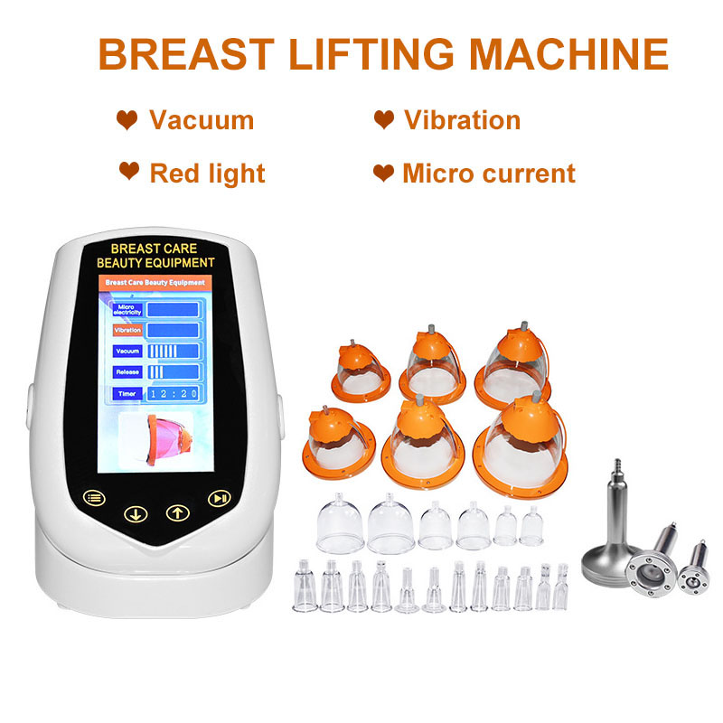 Portable Slim Equipment Breast Enlargement Bust Enhancement Pumps Buttocks Lifter Cup Vacuum Therapy Hip Lifting Breast Massager Machine Salon Homeuse