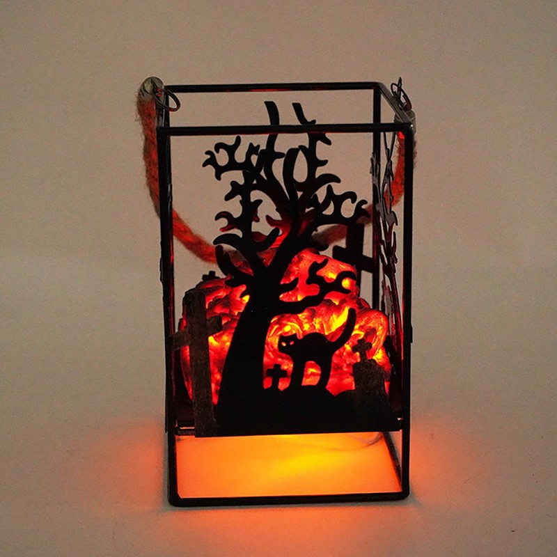 Garden Decorations Imitation Charcoal Flame Lights Decorative LED Light Wrought Iron Desktop Ornaments Christmas Party Props Halloween Home Decor 220908