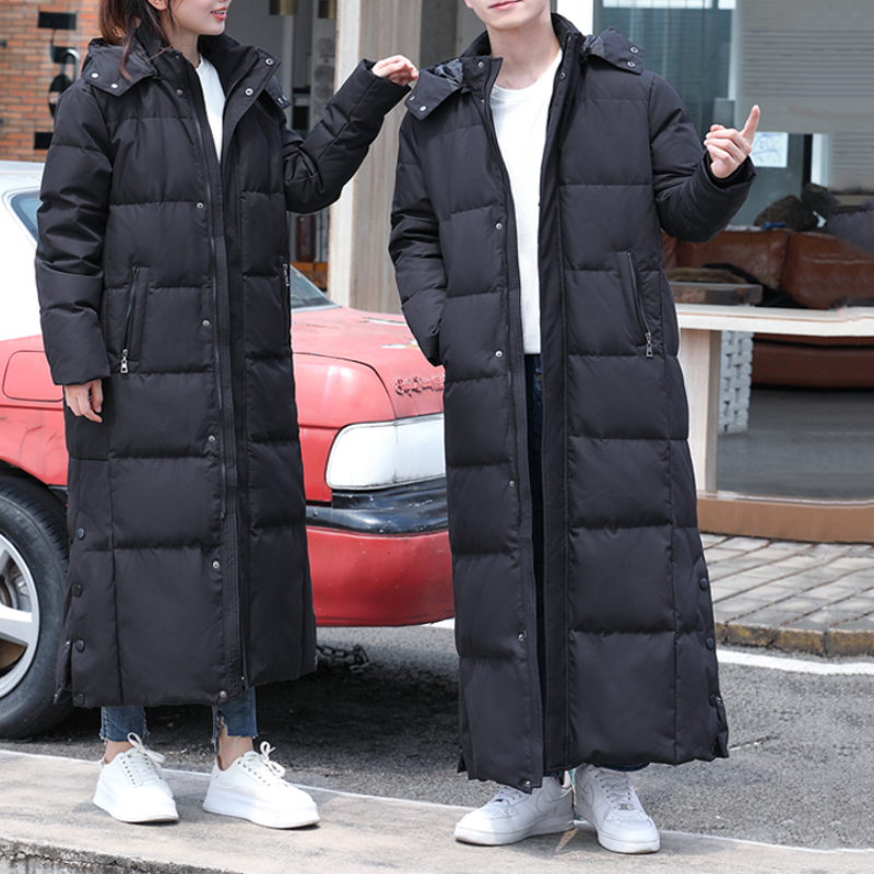 Parkas en duvet pour hommes Tcyeek veste d'hiver femmes hommes longs manteaux et vestes en duvet épaissir chaud noir veste Couple tenue Jaqueta Feminina Inverno Zm 220909