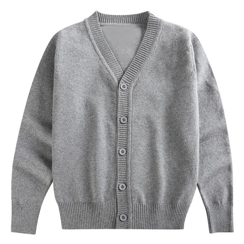 Pullover School Uniform Teen Clothes Toddler Knitted Sweater Boys Girls Cardigan Long Sleeve Children Outerwear Kids Sweater Jacket 220909