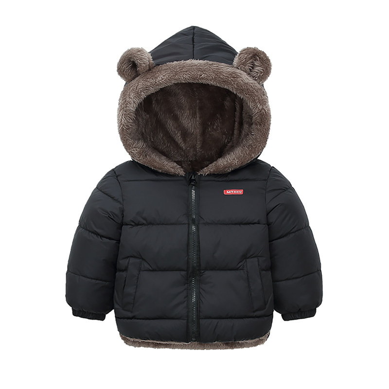 Piumino bambini Abbigliamento in cotone Ispessito Piumino bambina Giacca bambini Inverno Cappotto caldo Cerniera Costume con cappuccio Ragazzi Capispalla 220909