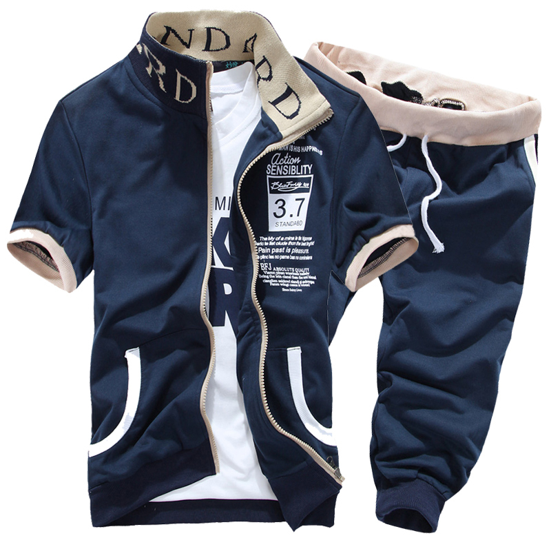 Tracksuits voor heren mode mannen korte mouw tracksuit casual sportieve pak hoodies en shorts m-xxl ayg276 220909