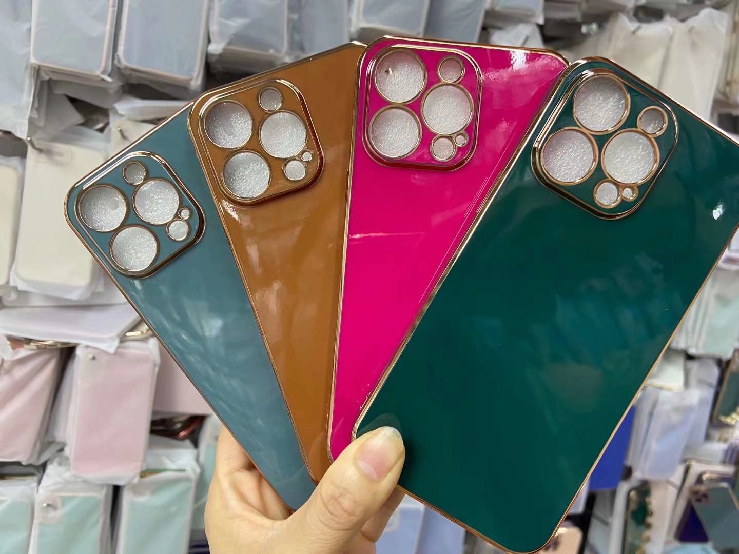 İPhone 14 için Kaplama Kamera lens Koruyucu Kılıflar Plus Pro Max 13 Mini 12 11 XR X XS Max 8 7 Bling Yumuşak TPU Jel İnce Delik Elektrapan Lüks Krom Cep Telefonu Kapağı