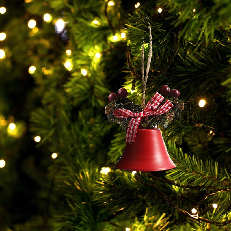 Décorations de Noël Cloche de Noël Jingle Bells Cloche en métal Ornement Arbre Suspendu Pendentif pour les décorations de Noël Année Fête Enfants Jouets # 50g 220908