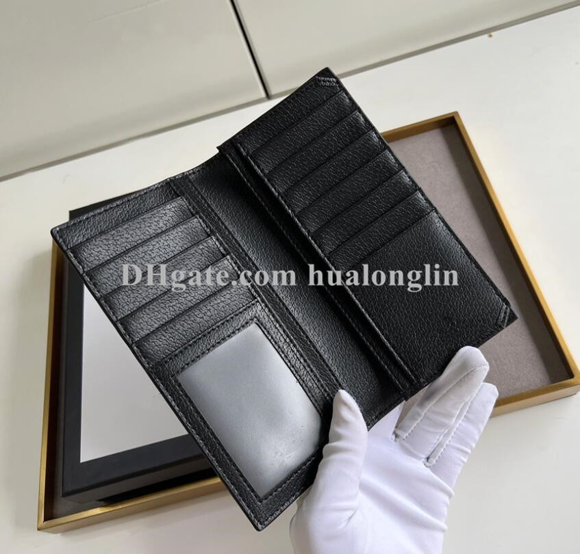 Hauteur de cartes de porte de portefeuille en cuir authentique pour hommes Boîte originale Box entièrement concepteur promotionnel304n