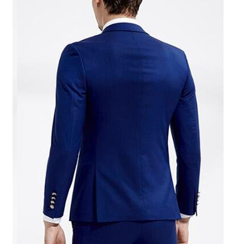 Мужские костюмы Blazers Royal Blue Business Men Suits Slim Fit Jacket с брюк