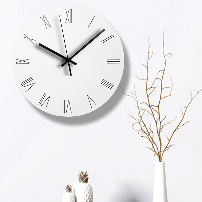 Relógios de parede relógio estilo nórdico moda simples silencioso para decoração de casa, tipo branco tipo relógio Quartz Modern Design Timer 220909