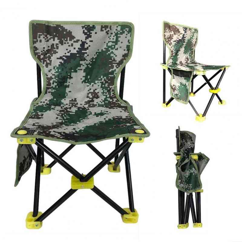 Camp Furniture Portable Non-Slip Oxford Cloth Canvas Folding Chair Backrest Fishing Stool for Outdoor Camping 0909