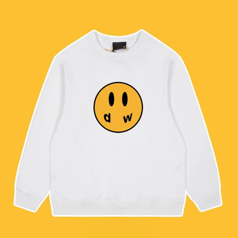 Quality Draw Hoodie Winter Cotton Liner Smile Anime Y2k Men Sweatshirts Causal Hot Plain Drews Barrier Soft Streetwear Young Man F0VS