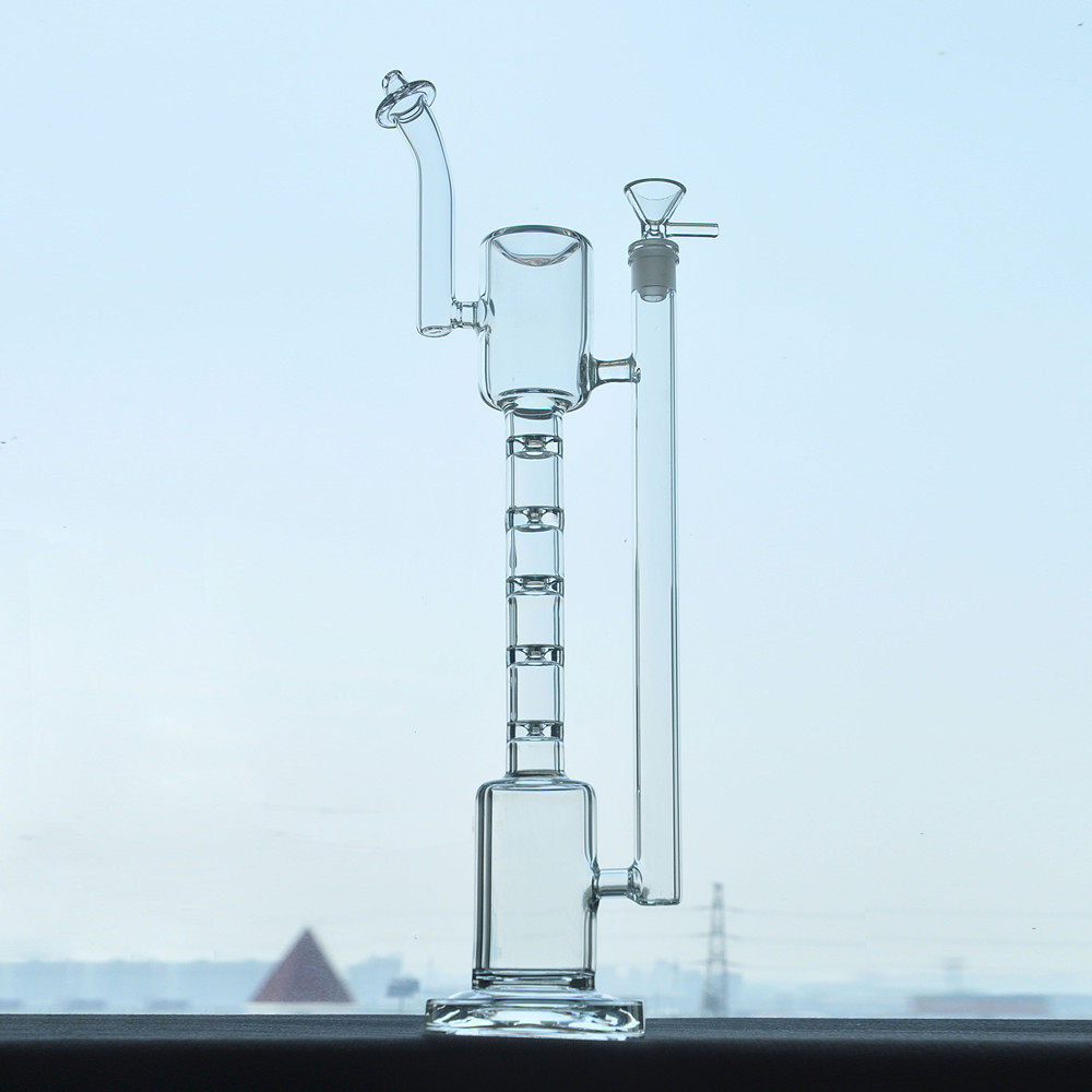 Häftiga Upline vattenpipor i glas med spline Perc och matchande tillbehör Matrix Percolator Oil Rig Bubbler Pipes med 14 mm skarv