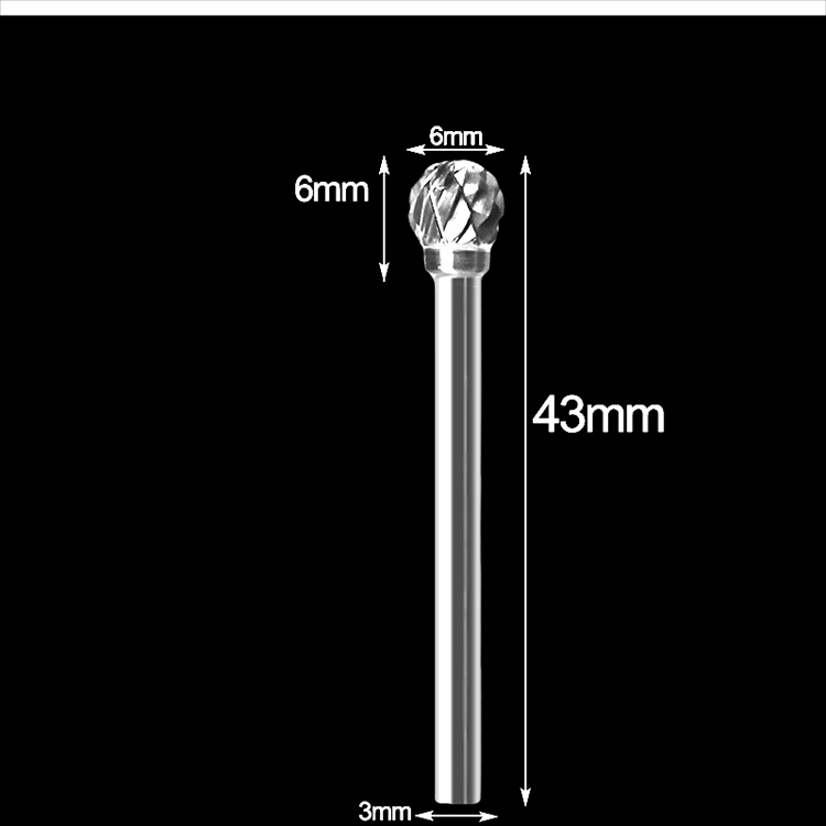 New 1/8" Shank Tungsten Carbide Milling Cutter Rotary Tool Burr Double Diamond Cut Rotary Dremel Tools Electric Grinding