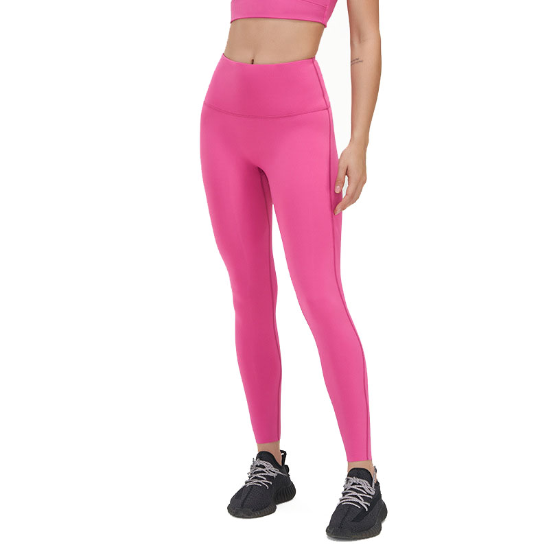 Pantalon de Yoga pour femmes, couleur chair, taille haute, ventre, levage des hanches, Pilates, Fitness, Leggings slim, pantalon de sport 2583