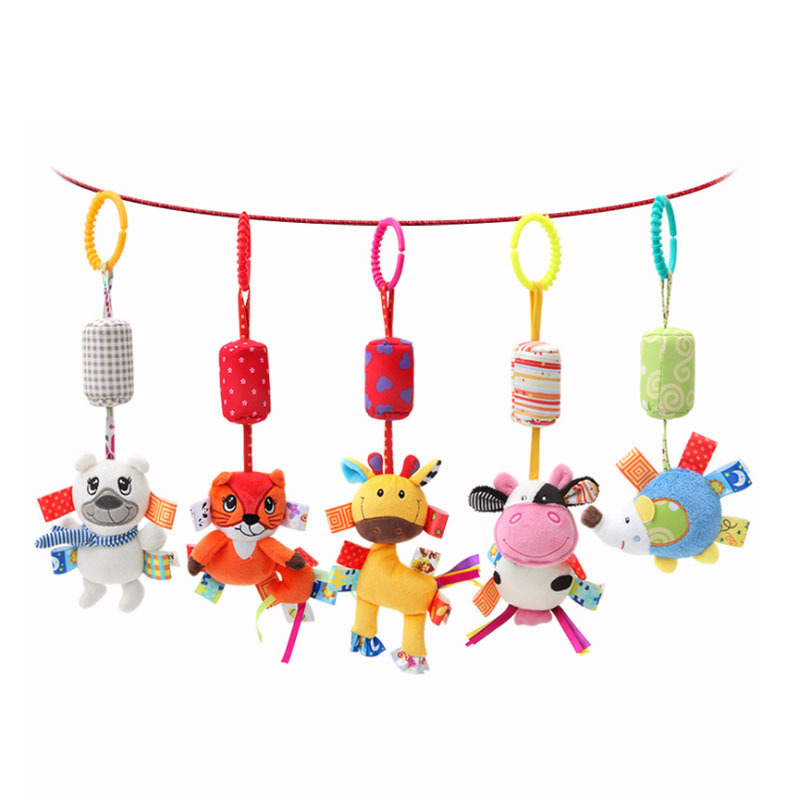 Hochets Mobiles Bonne Qualité né Bébé Hochets En Peluche Poussette Animal De Bande Dessinée Jouets Bébé Mobiles Suspendus Cloche Éducative Bébé Jouets 024 Mois 220909