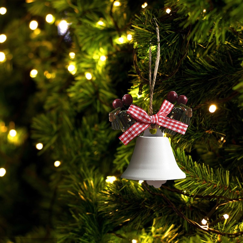 Décorations de Noël Cloche de Noël Jingle Bells Cloche en métal Ornement Arbre Suspendu Pendentif pour les décorations de Noël Année Fête Enfants Jouets # 50g 220908