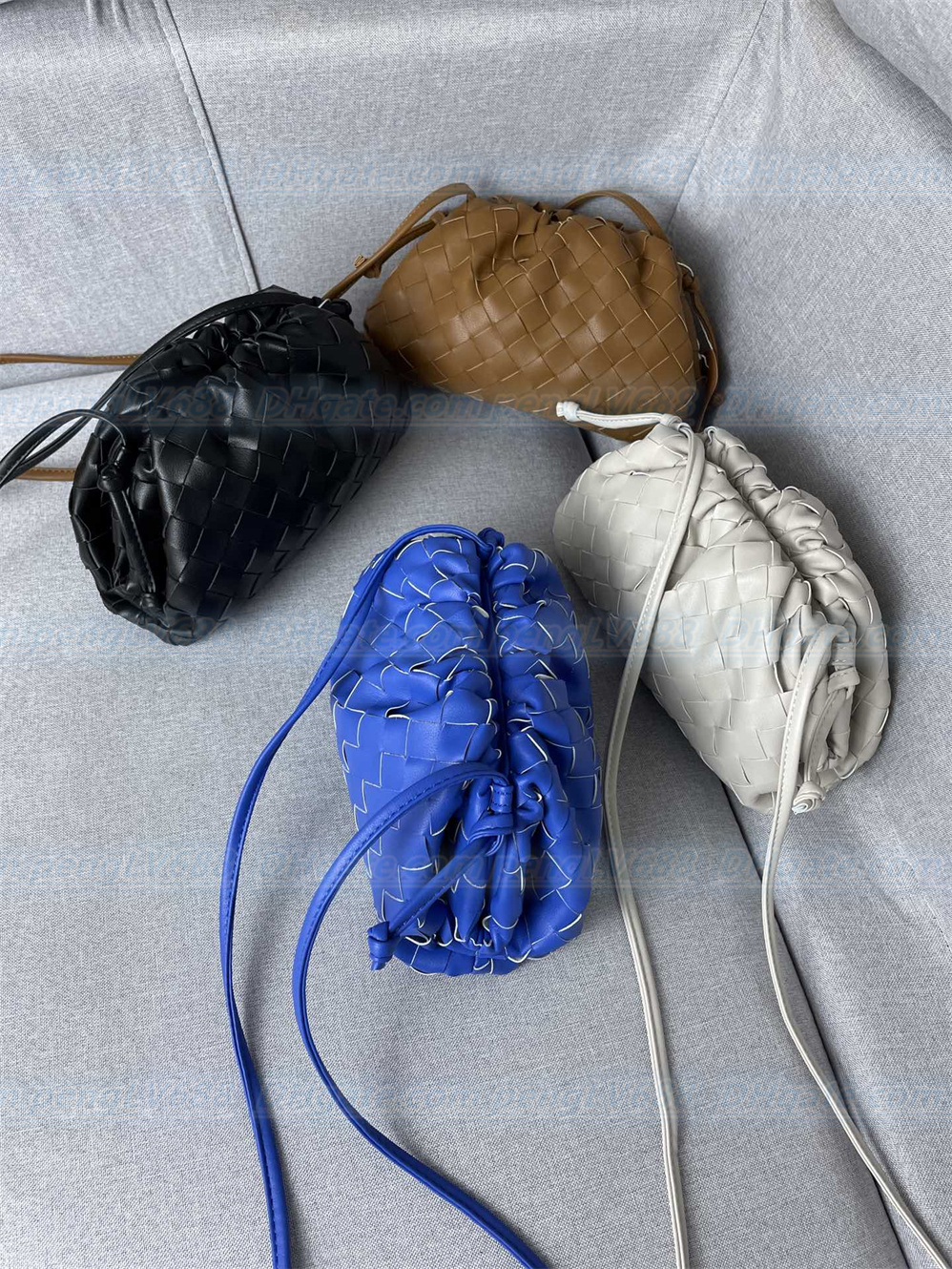 Top -Qualität handgewebte Leder -Umhängetaschen Totes luxuriöser Multi -Farbauswahl Frauenhandtaschen Umhängetasche Mini -Beutel CROS2508