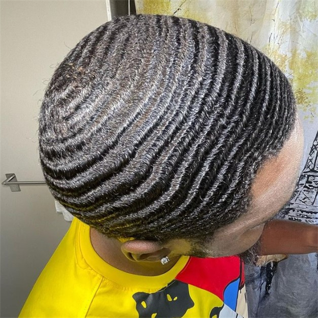 8 mm afro fala ludzkie fryzury 8x10 pełna koronkowa toupe dla czarnych mężczyzn czarny kolor brazylijskie dziewicze Remy Sairpieces African American