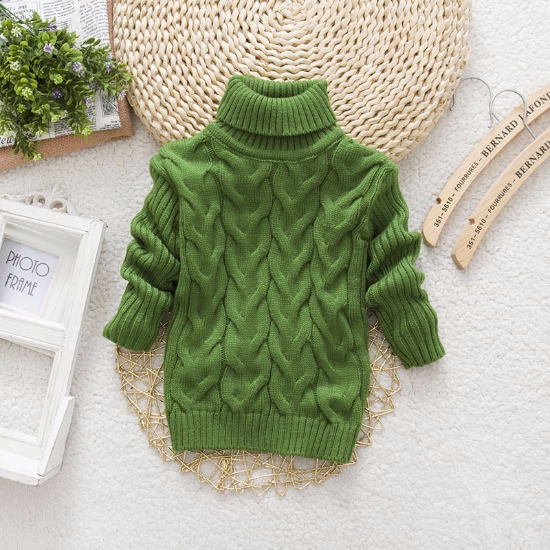 Pulover Autumn Winter Sweater Top Baby Kilding Clothing Boys Girls Knusted Pullover Studle Sweater Kids Spring Wear 2 3 4 6 8 Ends