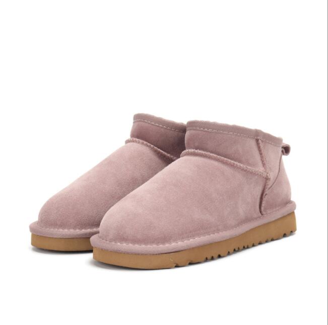 Nouveaux enfants garçon fille enfants Mini bottes de neige en peau de mouton en peluche fourrure Aus court G5281 cheville doux confortable garder des bottes au chaud avec sac à poussière de carte beaux cadeaux