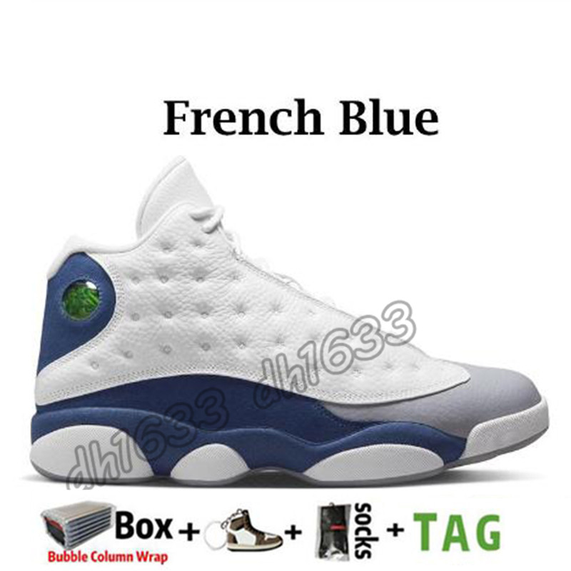 2022 Avec Box chaussures de basket-ball pour hommes High OG Jumpman 13 13s French Blue Brave-Blue Obsidian University Gold Glitter Court Purple Red Sport Sneakers Trainers Taille 40-46