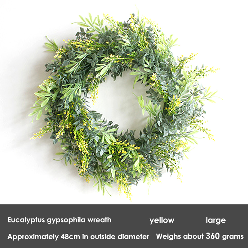 Dekoracje świąteczne Gypsophila Plant Garland Artificial eukaliptus wieniec ornament ścian