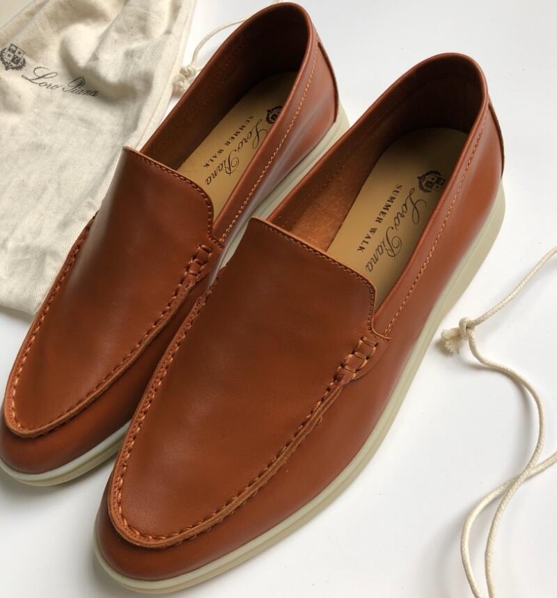 Реалфиновые туфли обувь 5A Loropiana 8124 Summer Walk Loafers Losede Shoe The Women для женщин размером 35-45