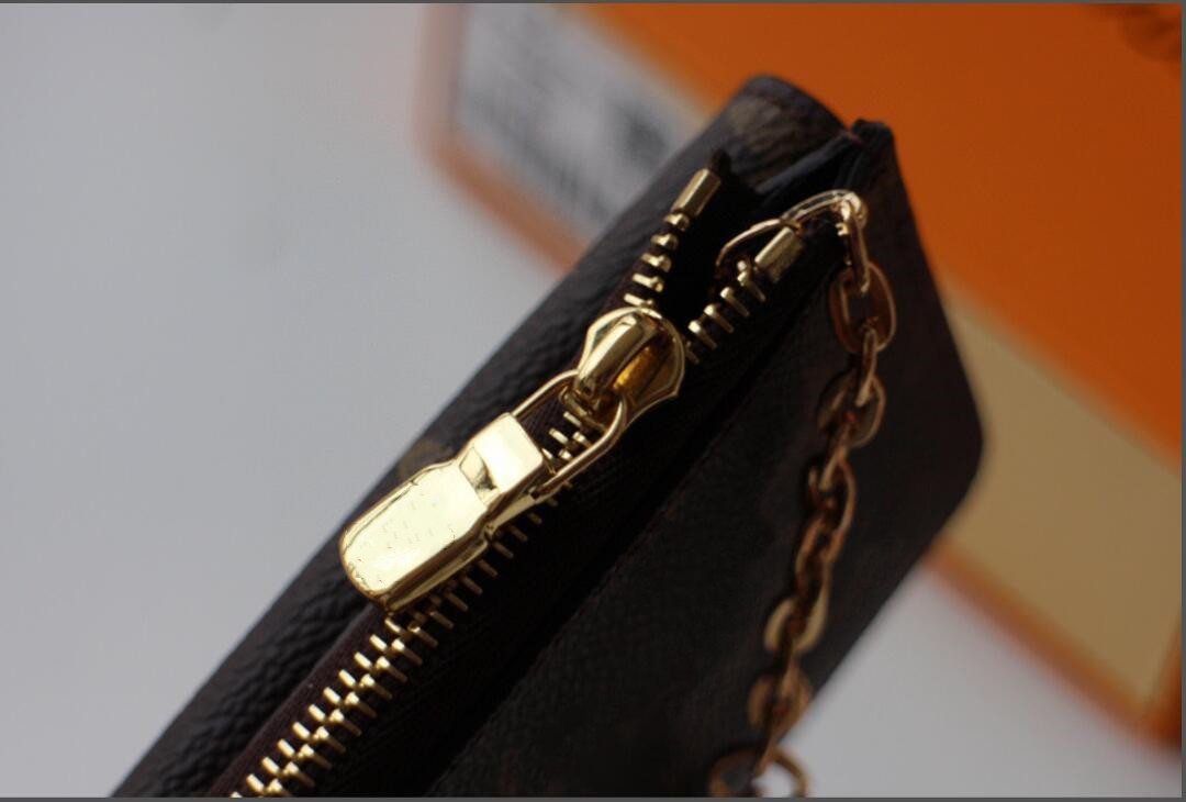 M69431 Women envelope zipper wallet credit card holder coin purse all black logos embossed genuine leather empreint Recto Verso to335s