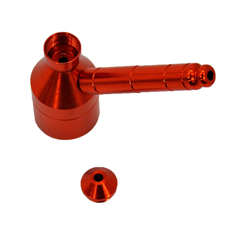 F￤rgglad aluminiumlegering Portabla r￶r Torra ￶rt Tobaksstash Case Handpipes Innovativ design Multifunktion R￶kning Cigaretth￥llare avtagbart r￶r