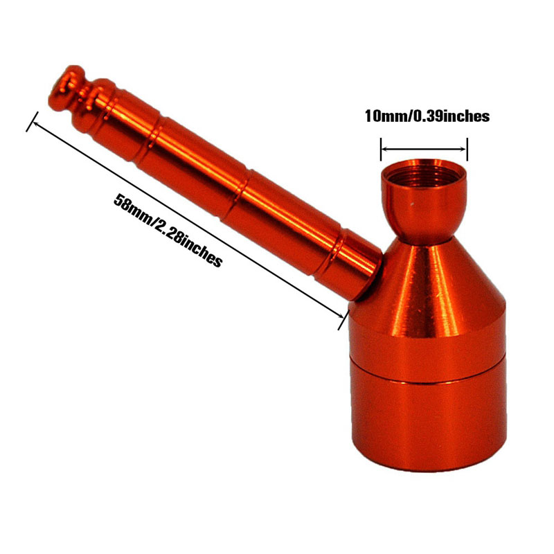 Senaste f￤rgglada aluminiumlegering Portabla r￶r Dry Herb Tobacco Stash Case Handpipes Innovativ design Multifunktion R￶kning Cigaretth￥llare avtagbart r￶r