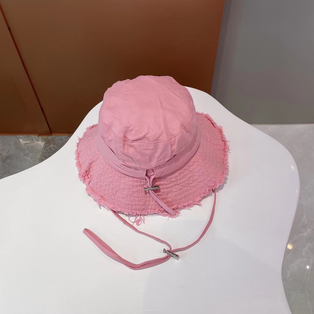 Cappellini Panama Moda Tinta unita Cappello da pescatore pieghevole da donna Cappello da pescatore in cotone di alta qualità Protezione solare unisex Cappelli da spiaggia a tesa avara Chapeau
