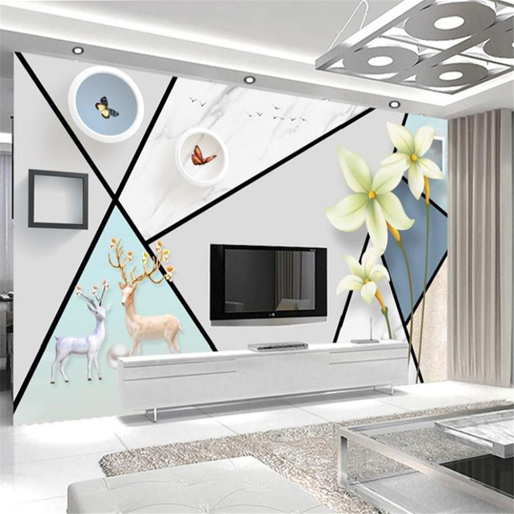 papier peint mural fonds d'￩cran g￩om￩triques marbre salon papier peint simple mural moderne 3d papier peint pour le salon