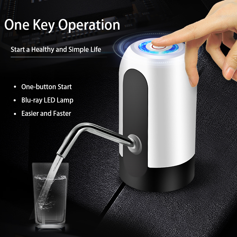Home Gadgets Automatischer Elektrowasserspender Pumpenschalter Smart Flaschenpumpe USB -Ladegetränkspender