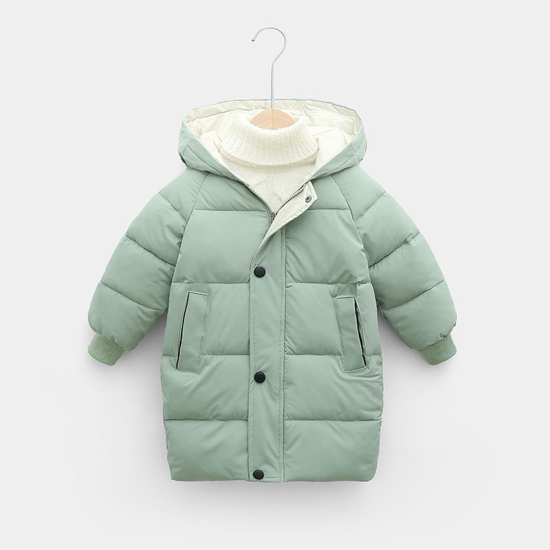 Down Coat Childrens Down Coat Winter Teenage Baby Boys Girls Cottonpadded Parka Coats Thicken Warm Long Jackets Toddler Kids Outerwear 220909