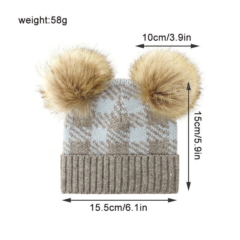 Hiver bébé chapeau chaud tricoté mignon pompon doux nouveau-né garçon fille Bonnet enfant en bas âge casquette chaude chapeaux de noël