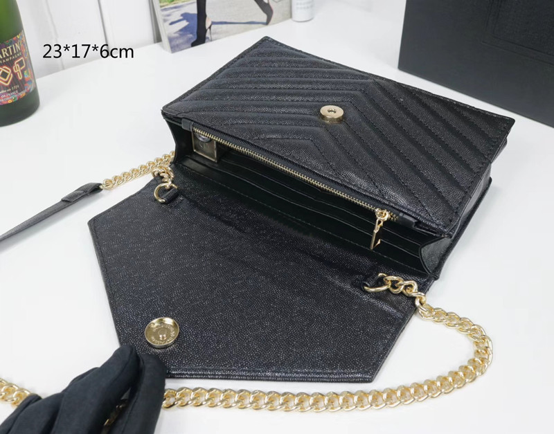 Envelope cross body messenger shoulder Bag handbag wallet Women Fashion brand Luxurys Designers chain Bags woman