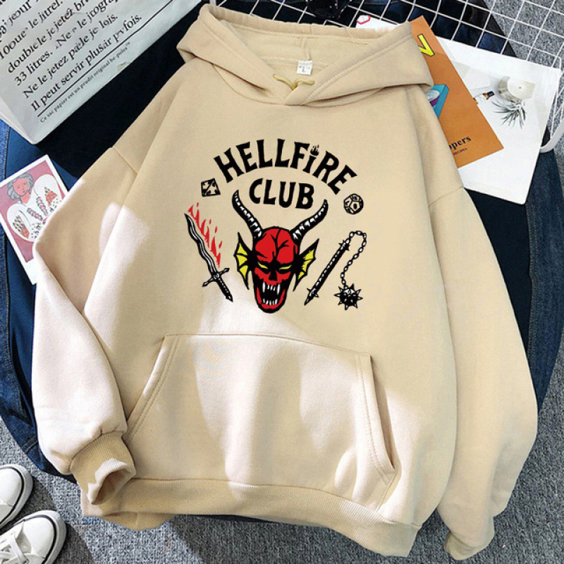 Męskie bluzy bluzy 90. Stranger Things Women Downom Casual Streetwear Hoodie Mężczyznowe ubrania anime harajuku sudadera 220912