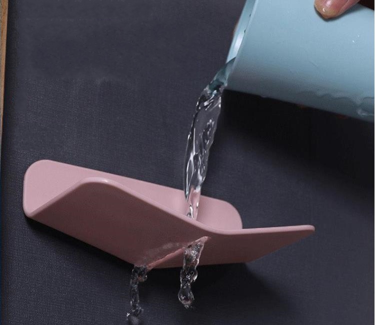 Duş duvar montajı için drenaj çubuğu sabun tutucu ile kendi kendine yapışkan sabun bulaşık plastik sabunlar koruyucu lavabo matkap ücretsiz sn4150