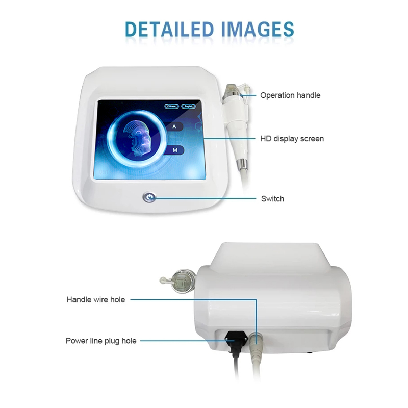 Goud Fractionele RF Acne verwijderen opdruk striae Microneedle Micro Naald Huid Draai Rimpel Verwijdering Therapie Systeem Schoonheid Machine