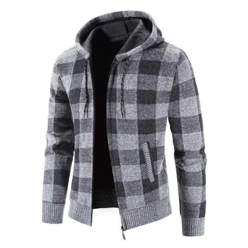 Mensjackor Autumn Winter Jacket Men Warm Cashmere Casual Wool Zipper Slim fit fleece Jacket Men Coat Dress Knitwear Man 220912