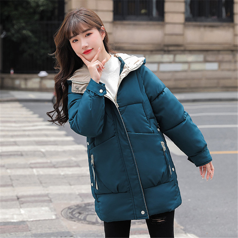 Women's Down Parkas Women Coat Winter Jacket Parkas Hooded Warm Thick Overcoat Jacket Fashion Female Cotton Padded Parka Coats Outwear 220909